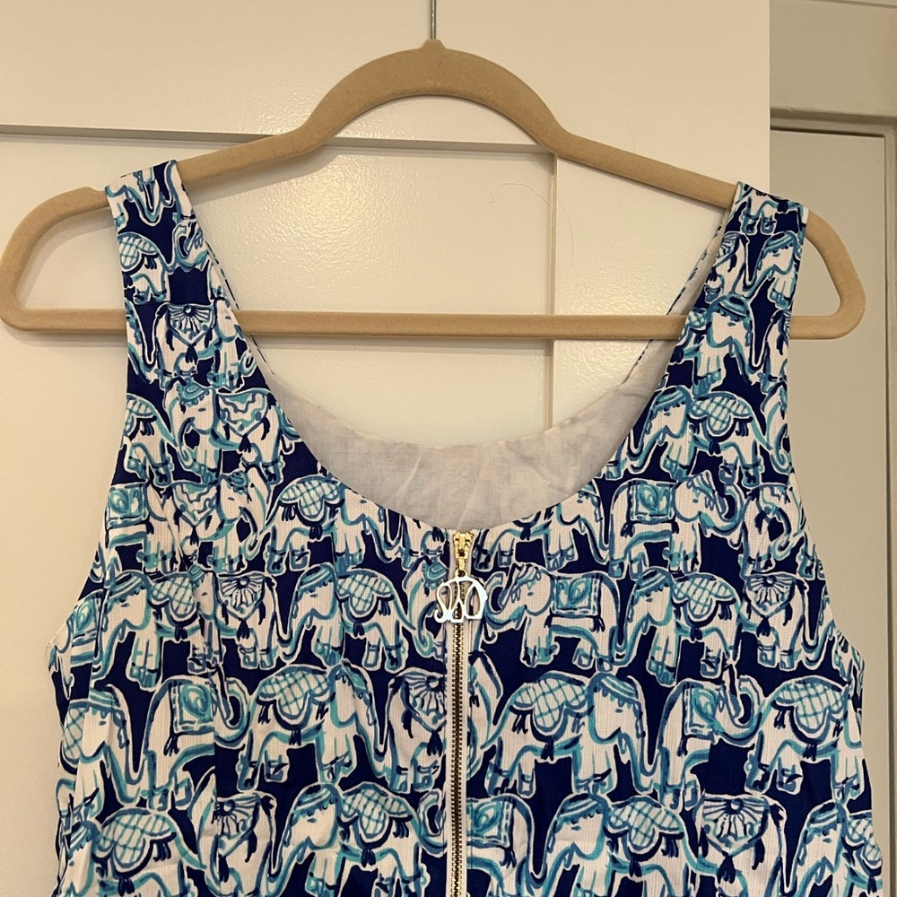 Lily Pulitzer Bomber Blue Get Trunky Shift Dress - Picture 4 of 6